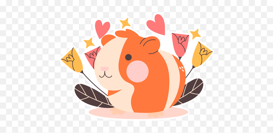 Guinea Pig Stickers - Free Animals Stickers Emoji,Guinea Pig Png