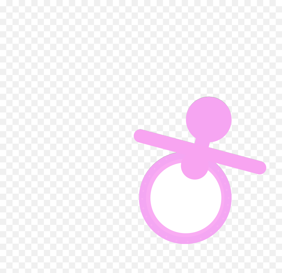 Download Hd Pacifier Clipart Front - Dot Emoji,Pacifier Clipart