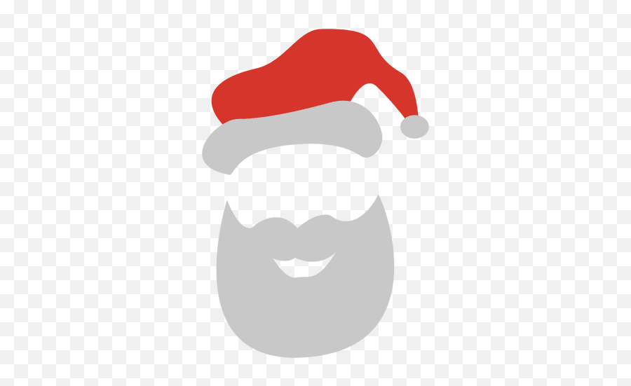 Santa Claus Beard Png - Transparent Santa Hat And Beard Clipart Emoji,Beard Png