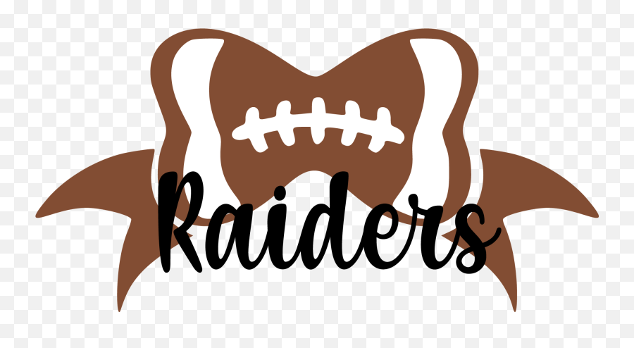 Raiders Football Bow Graphic - Football Bow Emoji,Raiders Logo Svg
