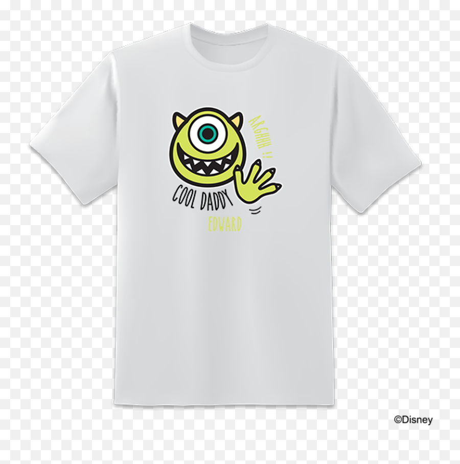 Disney Monsters Inc - White And Black Tshirt Template Emoji,Monster Inc Logo