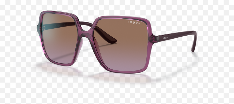 Vogue Eyewear Vo5352s 56 Brown Violet Emoji,Transparent Gradient
