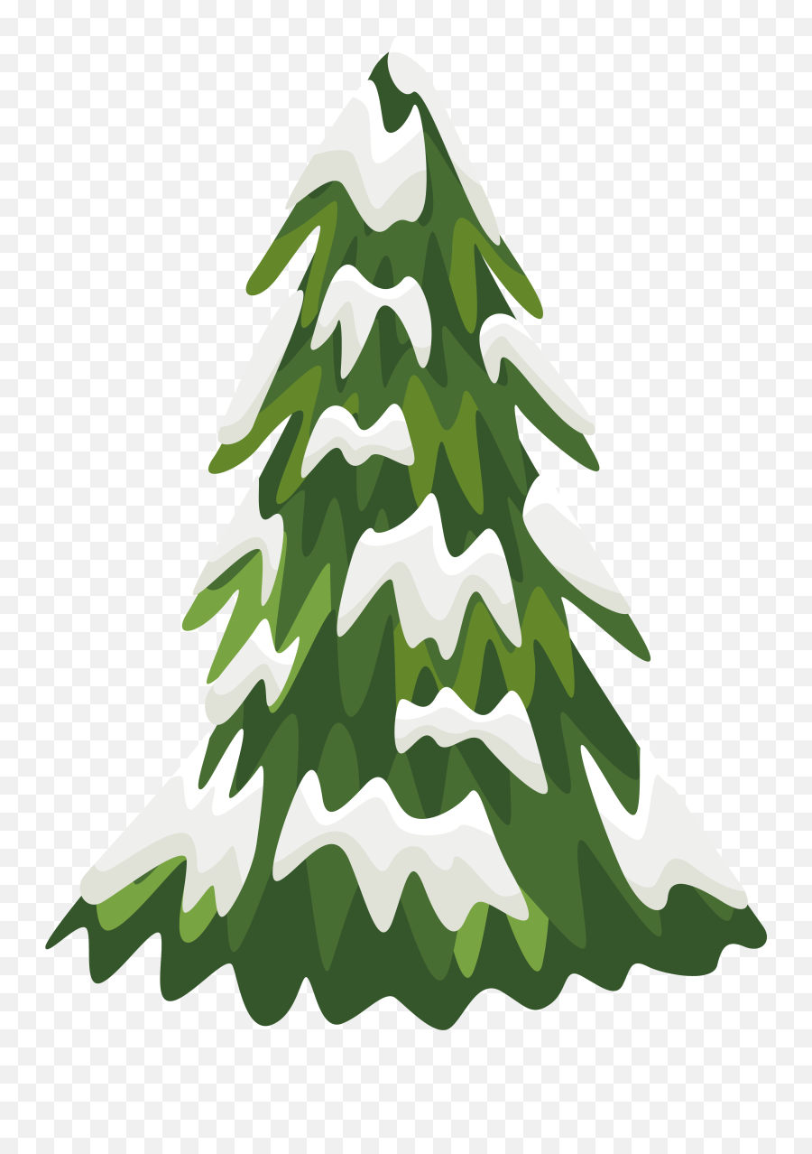 Christmas Pine Tree Png Transparent Png - Snow Tree Clipart Png Emoji,Pine Tree Clipart