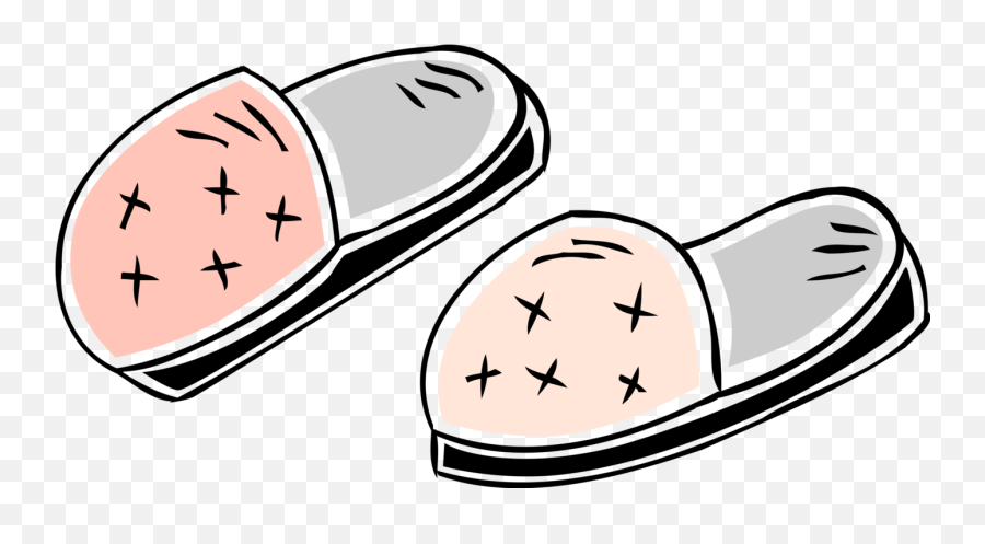 Bedroom Slippers Art Clipart - Bedroom Slippers Clipart Emoji,Slip Clipart