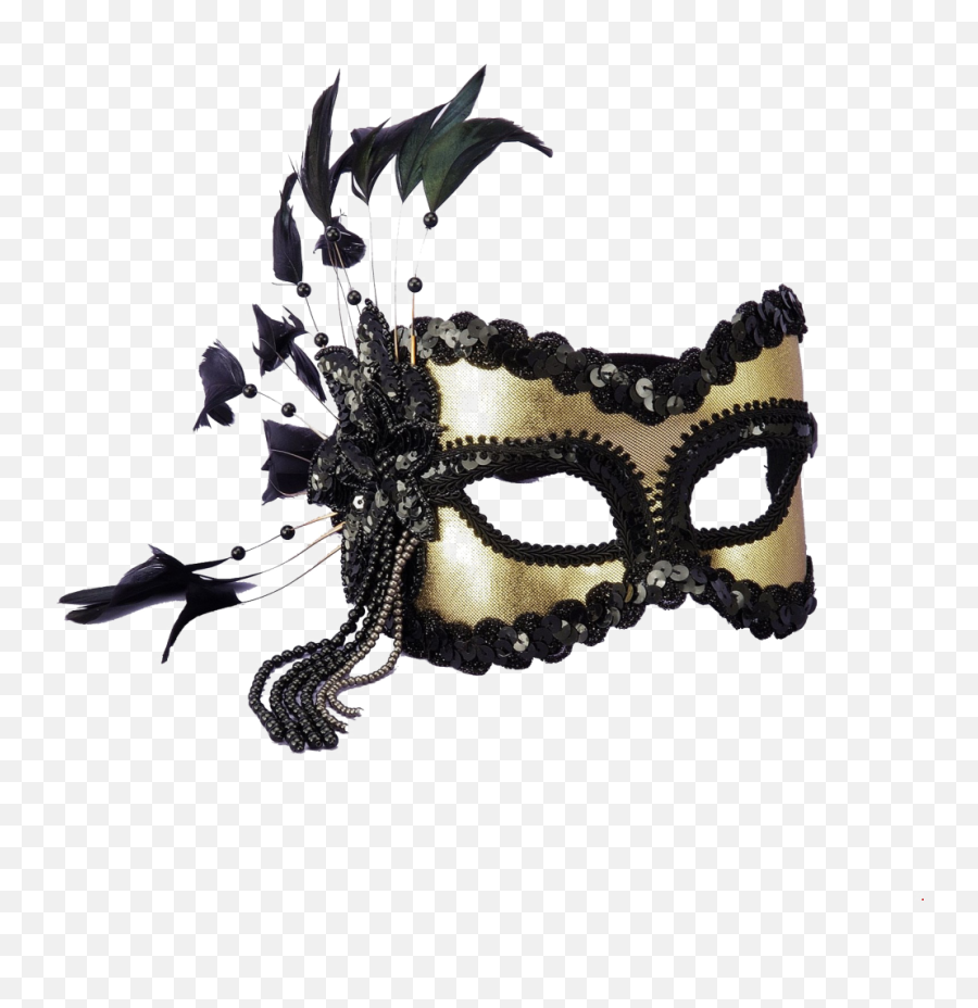 Download Venetian Mask Png Image Background - Black And Gold Emoji,Masquerade Mask Transparent Background
