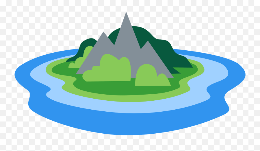 Island Clipart - Mountain Emoji,Island Clipart