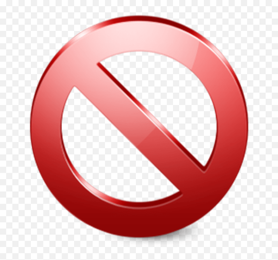 Circle Slash - Stop Icon Png Transparent Emoji,No Circle Png