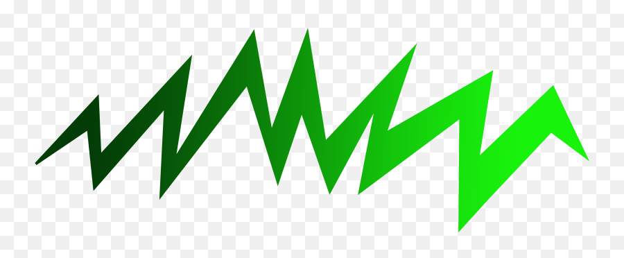 Green Sideways Lightning - Horizontal Emoji,Green Lightning Png