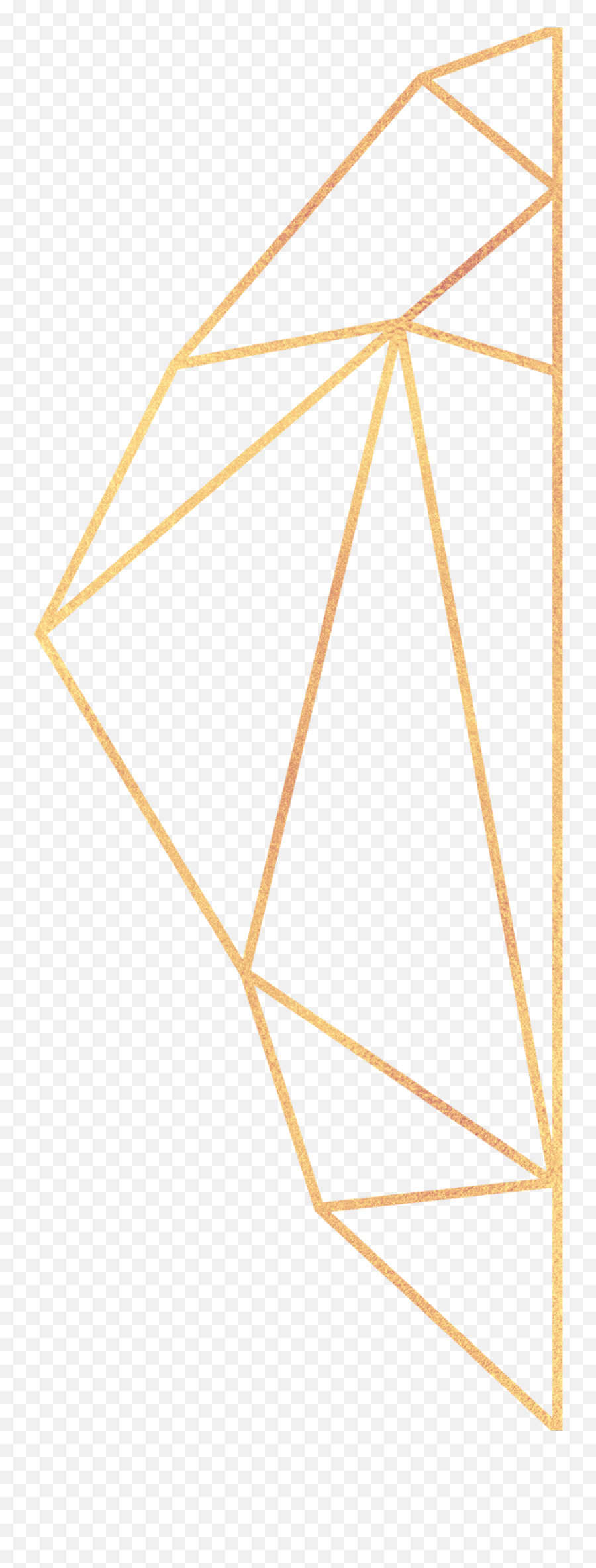 Gold Lines - Geometric Shapes In Gold Emoji,Gold Lines Png