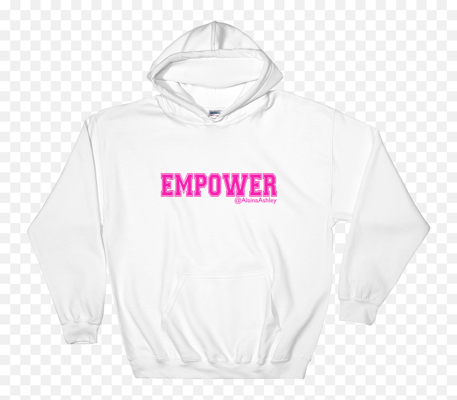 Empower Pink Logo Ladiesu0027 Gildan Hoodie Alainaashley Collection Emoji,Pink Ladies Logo