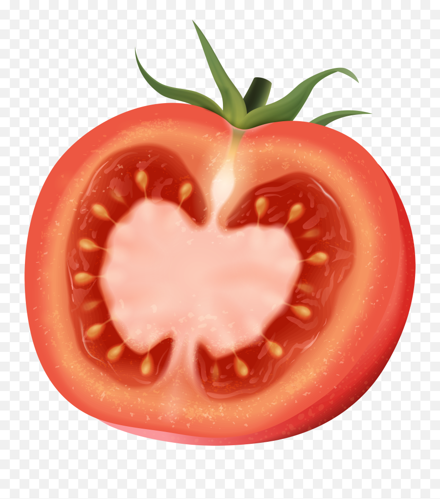 Transparent Tomato Clipart - Tomato Art Emoji,Tomato Clipart