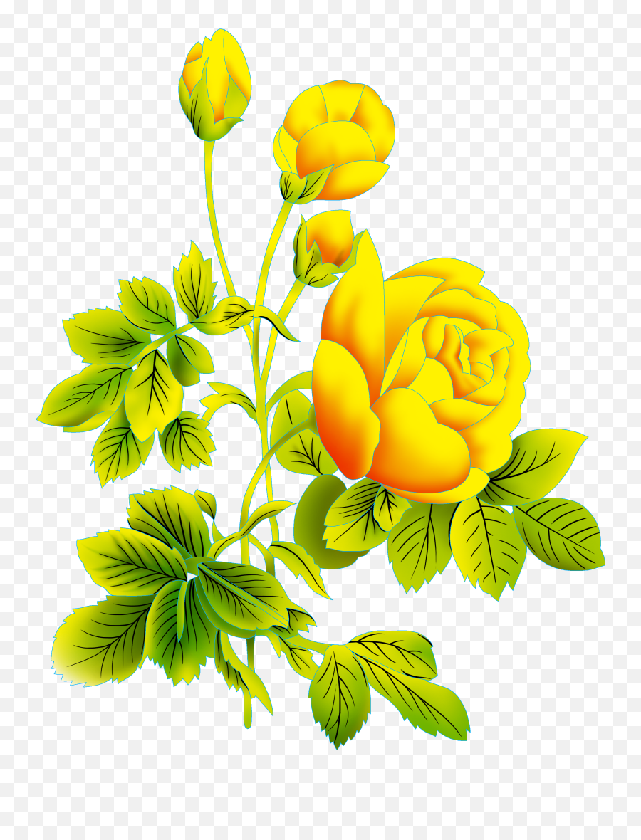 Pin By Maria Iqbal On Flowers Botanical Flowers Digital Emoji,Green And Yellow Flower Logo