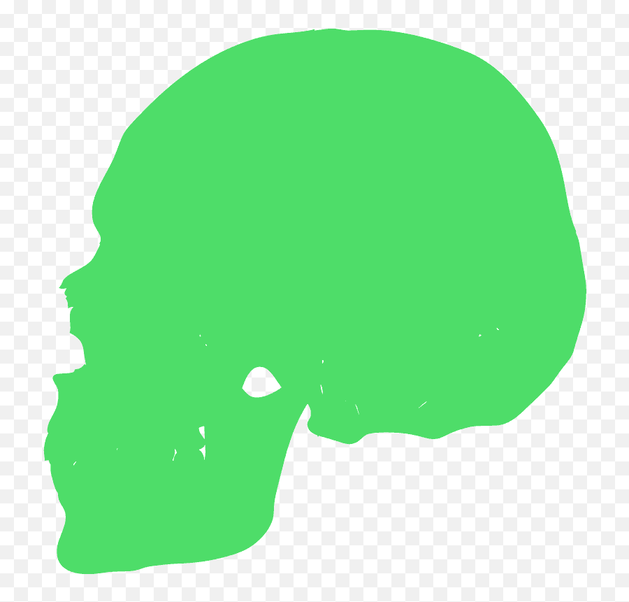 Human Skull Silhouette - Free Vector Silhouettes Creazilla Emoji,Skull Silhouette Png
