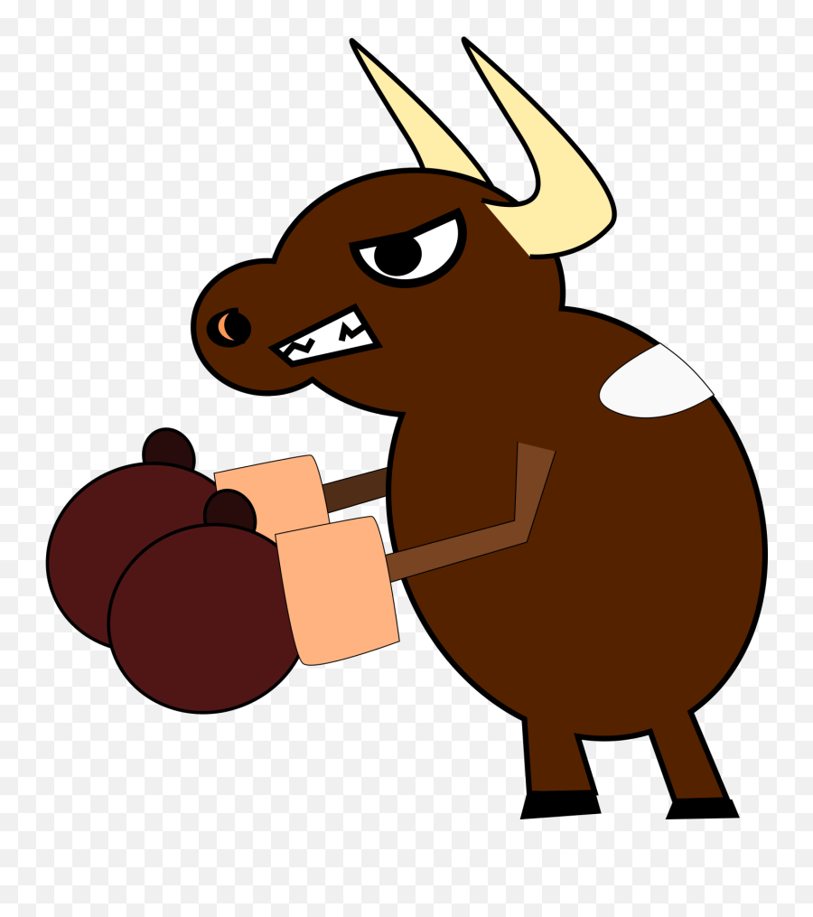 Boxing Bull Svg Vector Boxing Bull - Fighting Cow Emoji,Bull Clipart