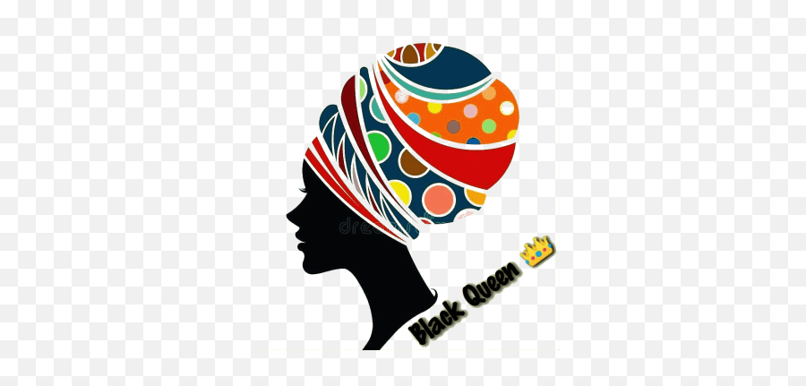 Black Background Black Queen Logo Black Queen Black King - Silhouette Woman In Headdress Emoji,Queen Logo