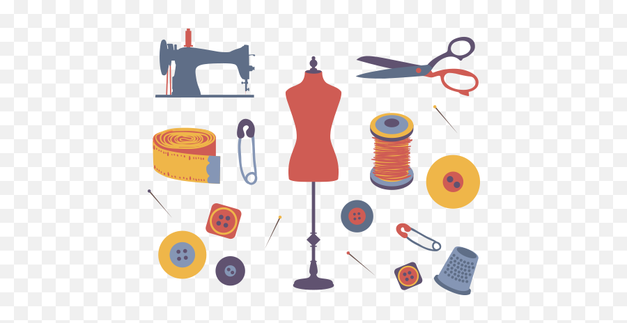 Download Hd Tailor Shop Icons Illustration Free Vector - Online Tailoring Services Emoji,Tailor Logo