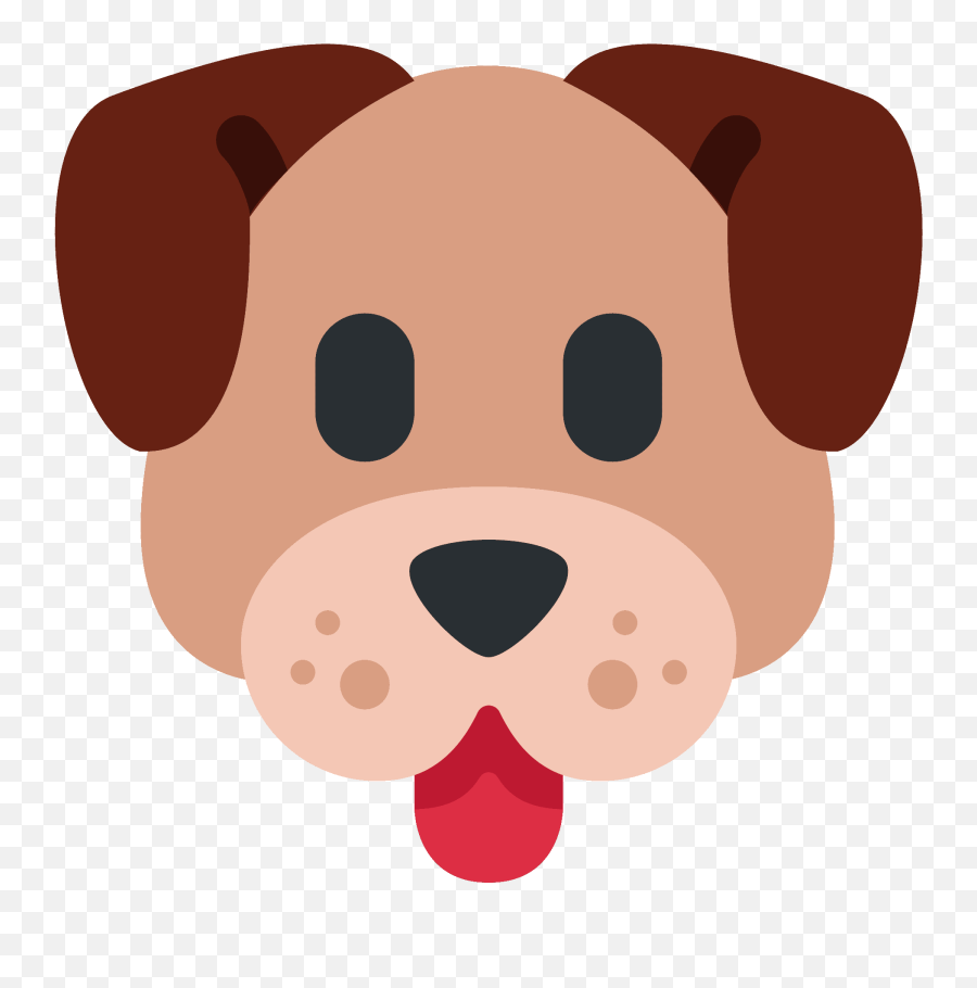 Dog Face Emoji Clipart - Dog Face Emoji,Dog Face Clipart