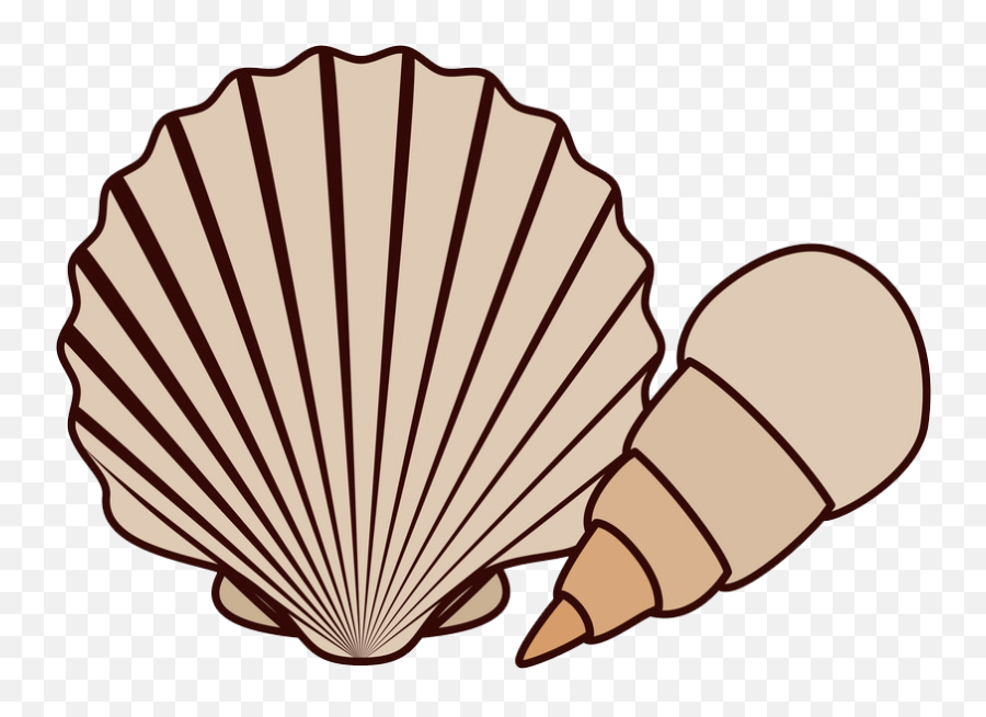 Seashell Clipart - Cute Seashell Vector Emoji,Seashell Clipart