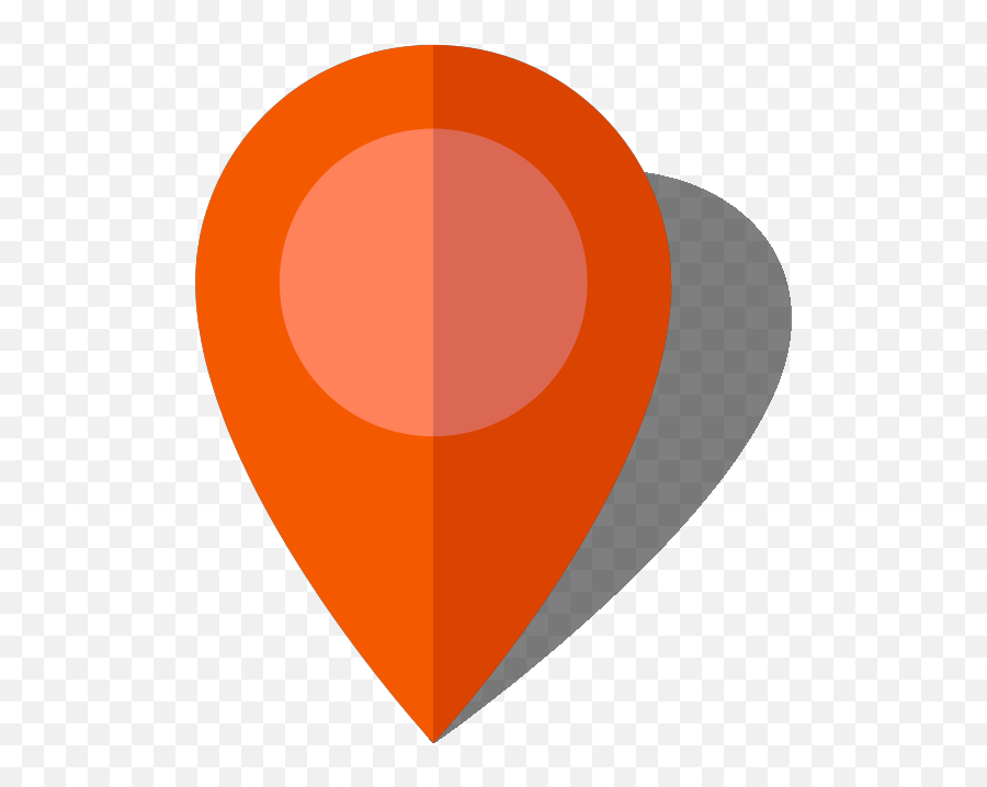 Map Pin Icon - Orange Location Pin Icon Png Emoji,Location Pin Png