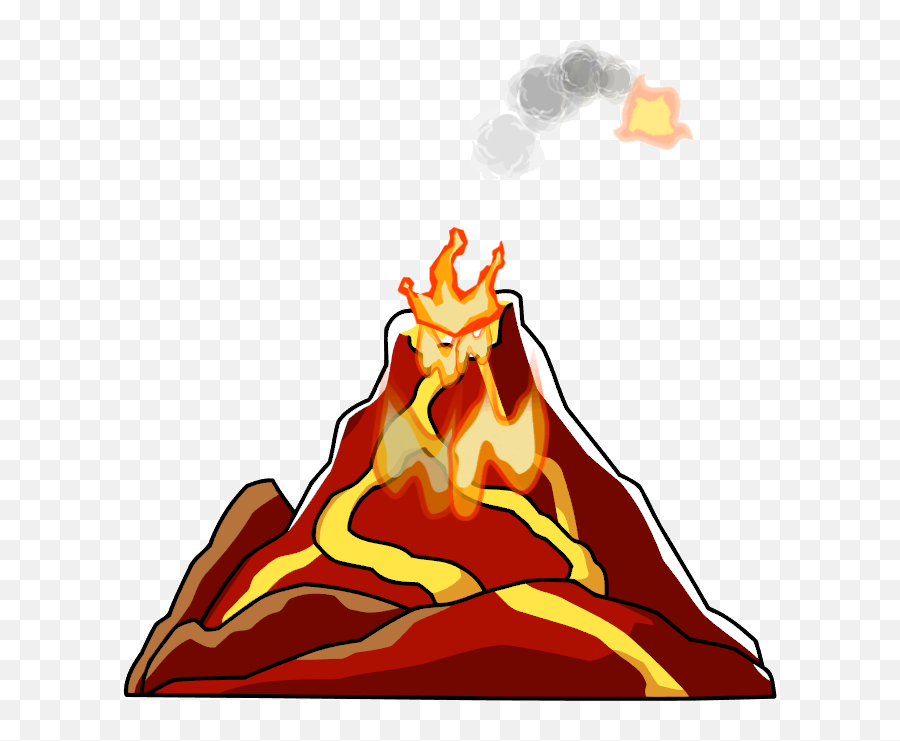 Volcano Png - Clipart Volcano Transparent Png Emoji,Volcano Clipart