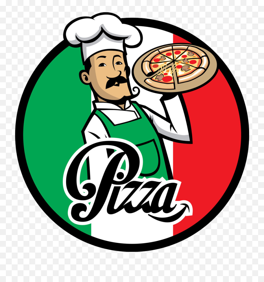 Pizza Delivery Italian Cuisine Chef - Italian Pizza Chef Italian Pizza Logo Png Emoji,Chef Logo