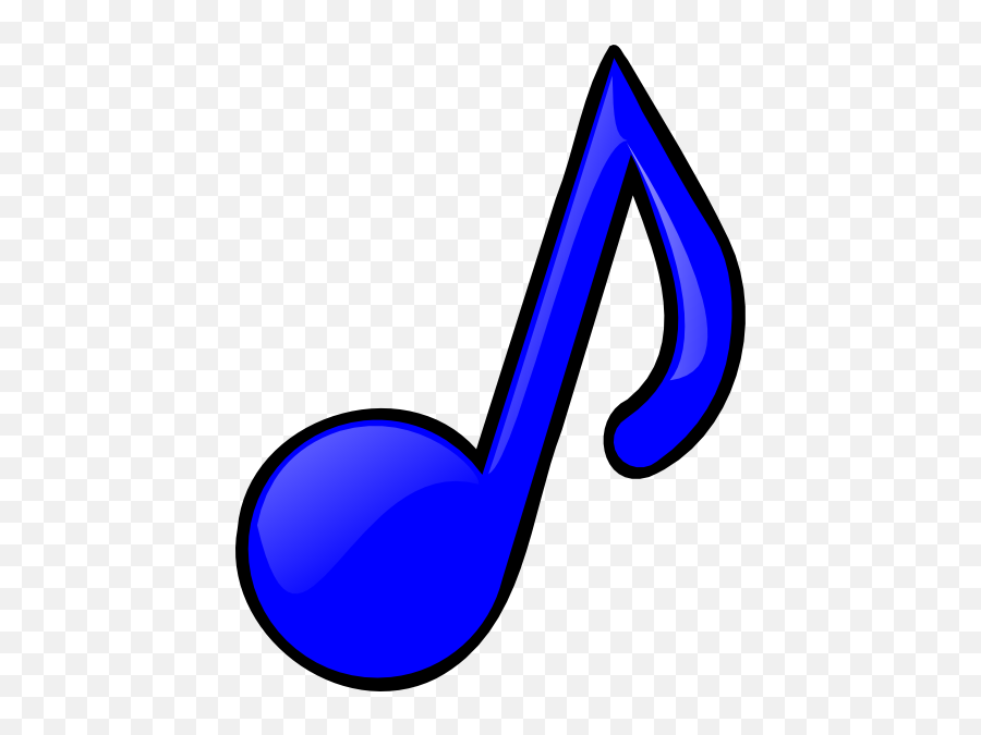 Blue Music Note Clip Art At Clker - Colorful Clip Art Musical Note Emoji,Music Notes Clipart