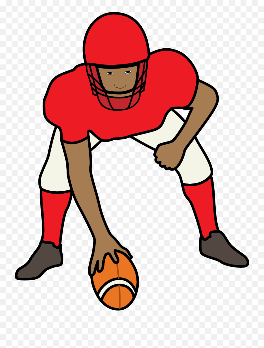 Nfl Football Player Stance Graphic - Football Player Stance Sillhouette Emoji,Football Player Clipart