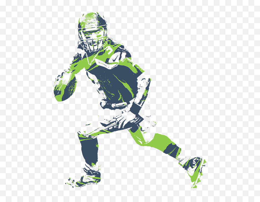 Russell Wilson Seattle Seahawks Pixel Art T Shirt 3 T - Shirt Emoji,Seahawks Helmet Logo