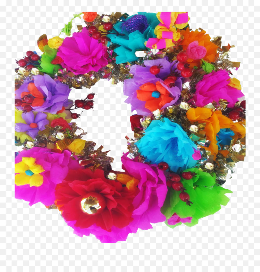 Christmas Wreath Decoration Emoji,Flower Wreath Png