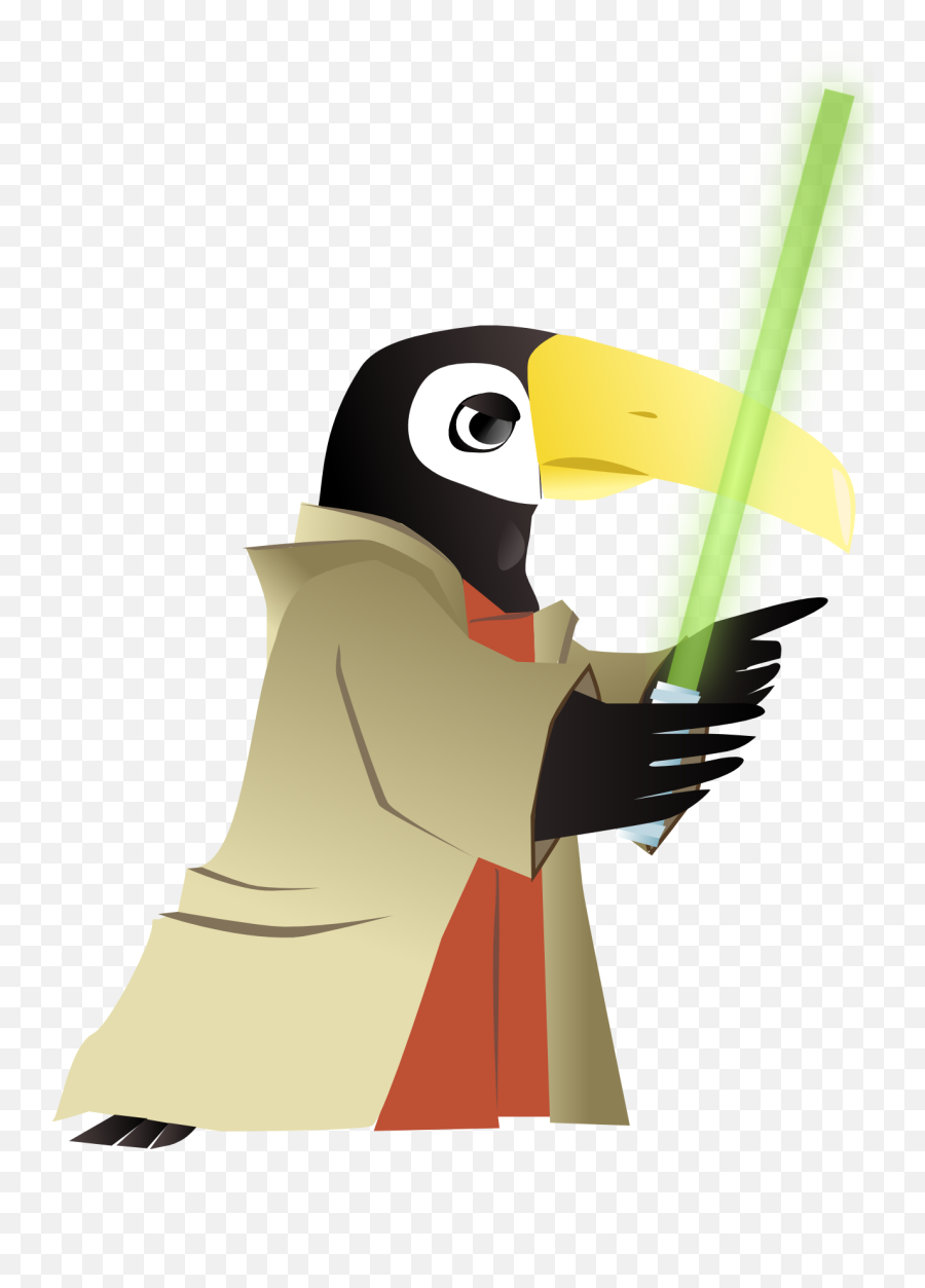 Toucan Jedi Master Clipart - Jedi Emoji,Toucan Clipart