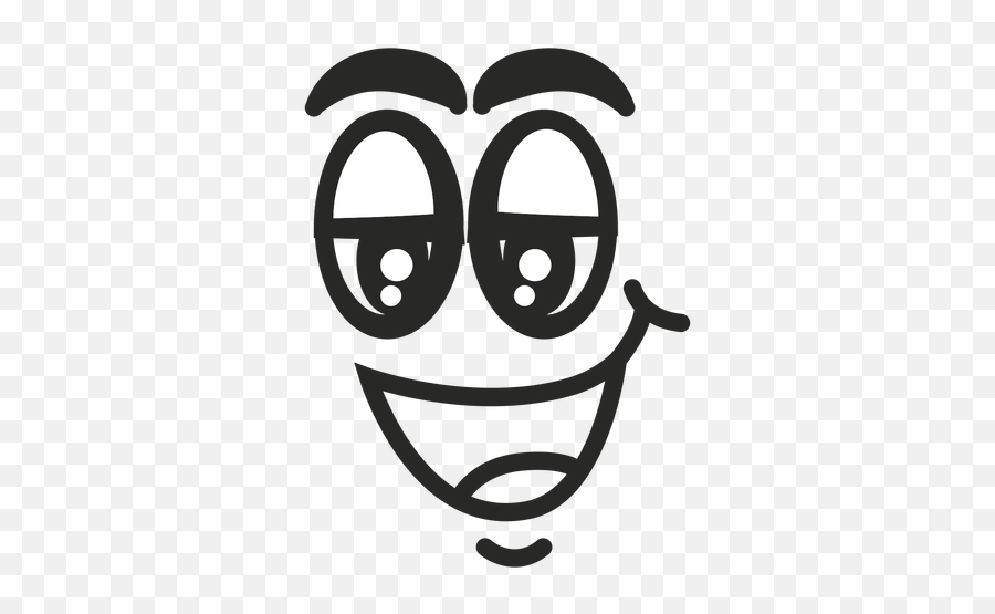Relaxed Emoticon Face - Cara De Relajado Dibujo Emoji,Smiley Face Png