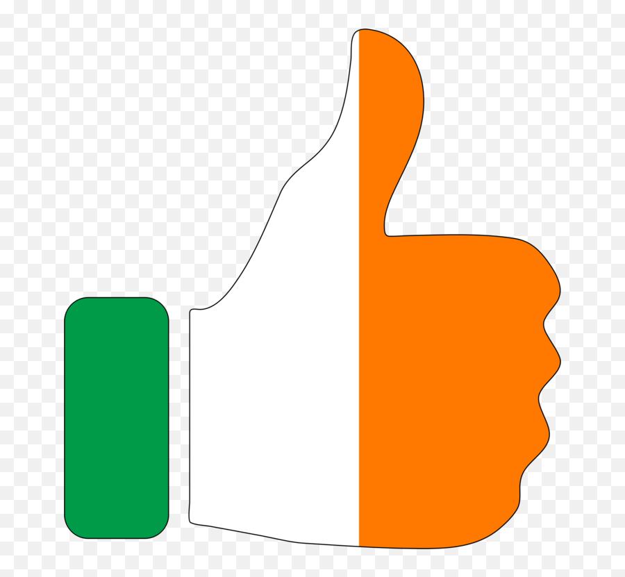 Anglethumbarea Png Clipart - Royalty Free Svg Png Ireland Flag Thumbs Up Emoji,Irish Clipart