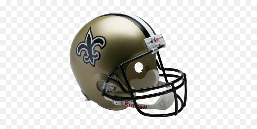 New Orleans Saints Full Size Replica Helmet - Los Angeles Rams Helmet Emoji,New Orleans Saints Logo Png