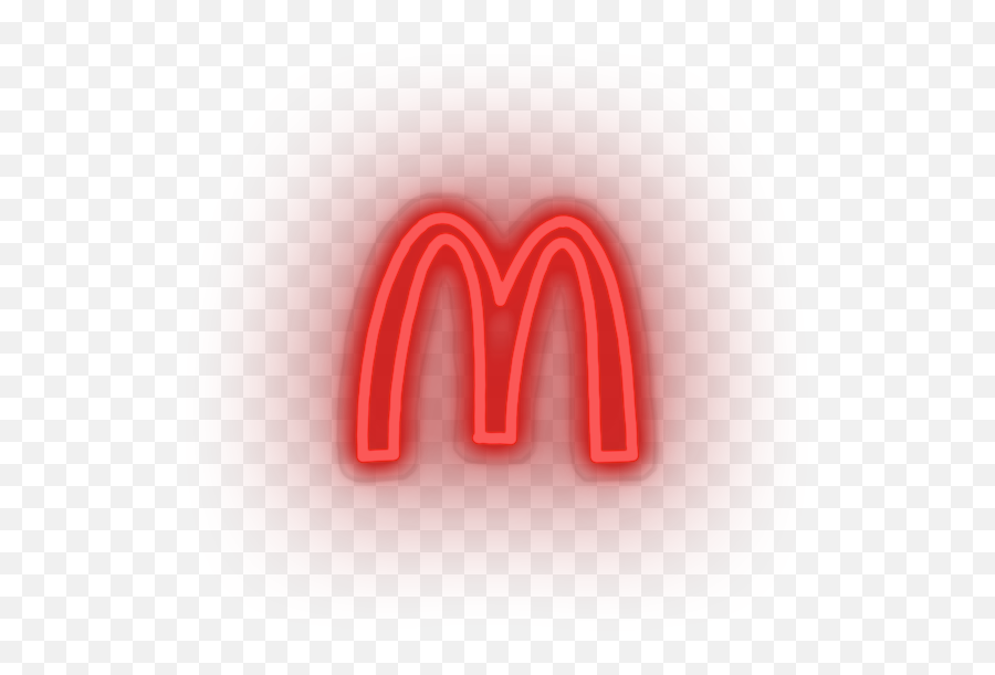 Mcdonalds Neon Sign - Language Emoji,Mcdonald's Logo
