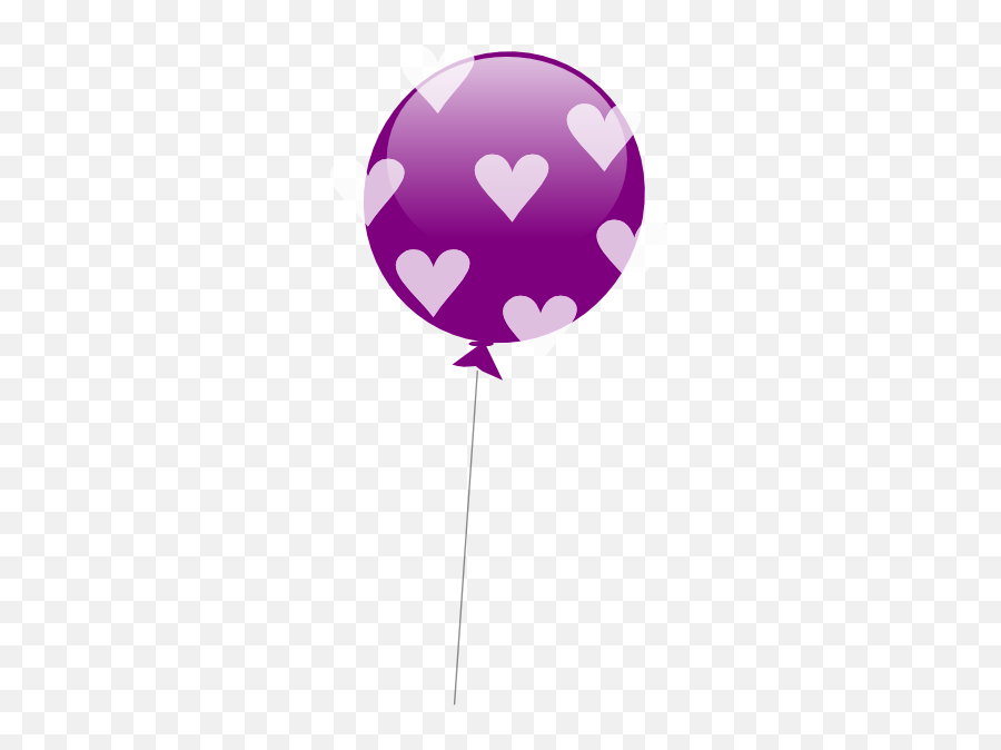 Purple Balloons Clipart Png Image With - Happy Birthday Clip Art Purple Free Emoji,Violet Clipart