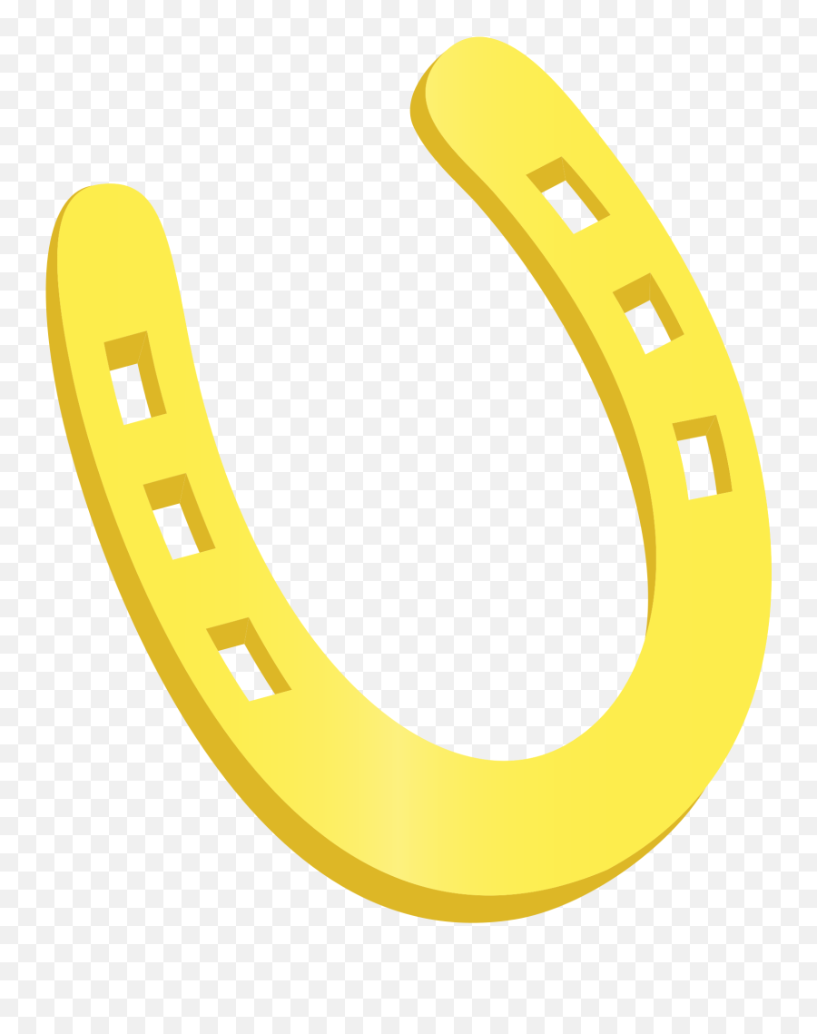 Clipart Horseshoe Image - Fer A Cheval Jaune Emoji,Horseshoe Clipart