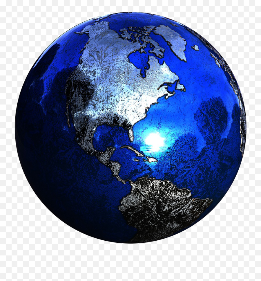 Earth Transparent Cropped - Iphone Planet 3d Emoji,Earth Transparent