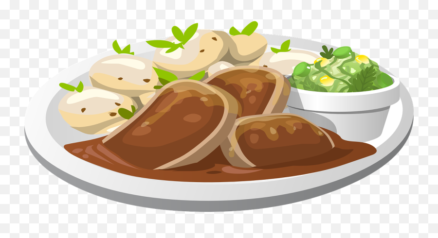 Food Clipart Png Transparent Images - Cartoon Food Plate Png Emoji,Food Clipart