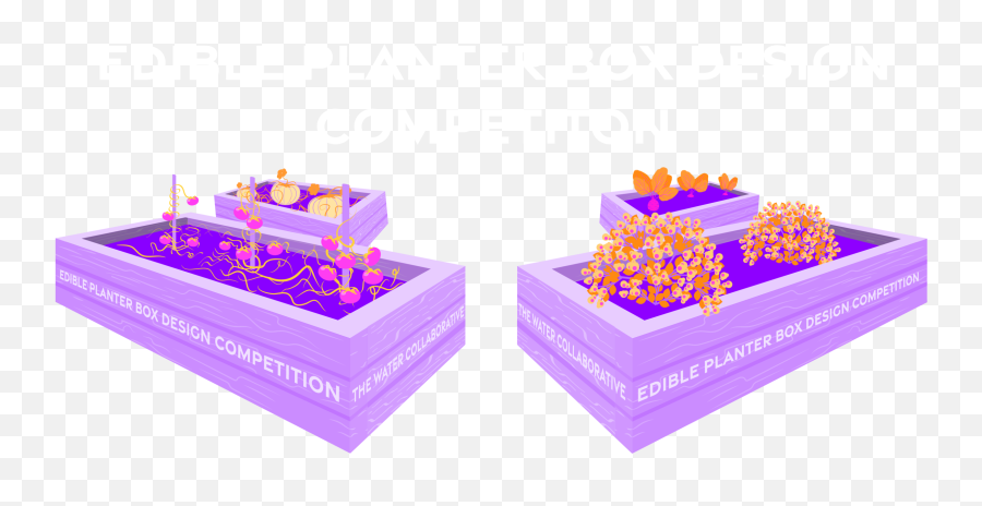 Edible Planter Box Competition U2014 The Water Collaborative Emoji,Logo Design Competition