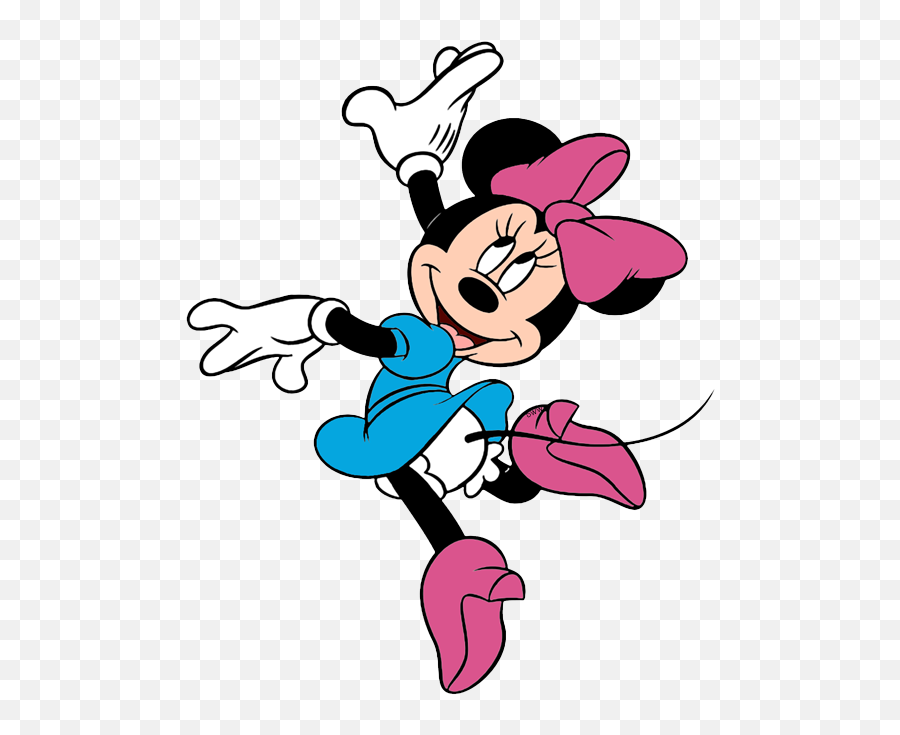 Minnie Mouse Clip Art - Dancing Minnie Mouse Coloring Pages Emoji,Minnie Bow Clipart