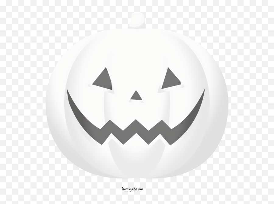 Halloween White Black And White Smile For Jack O Lantern Emoji,White Pumpkin Png