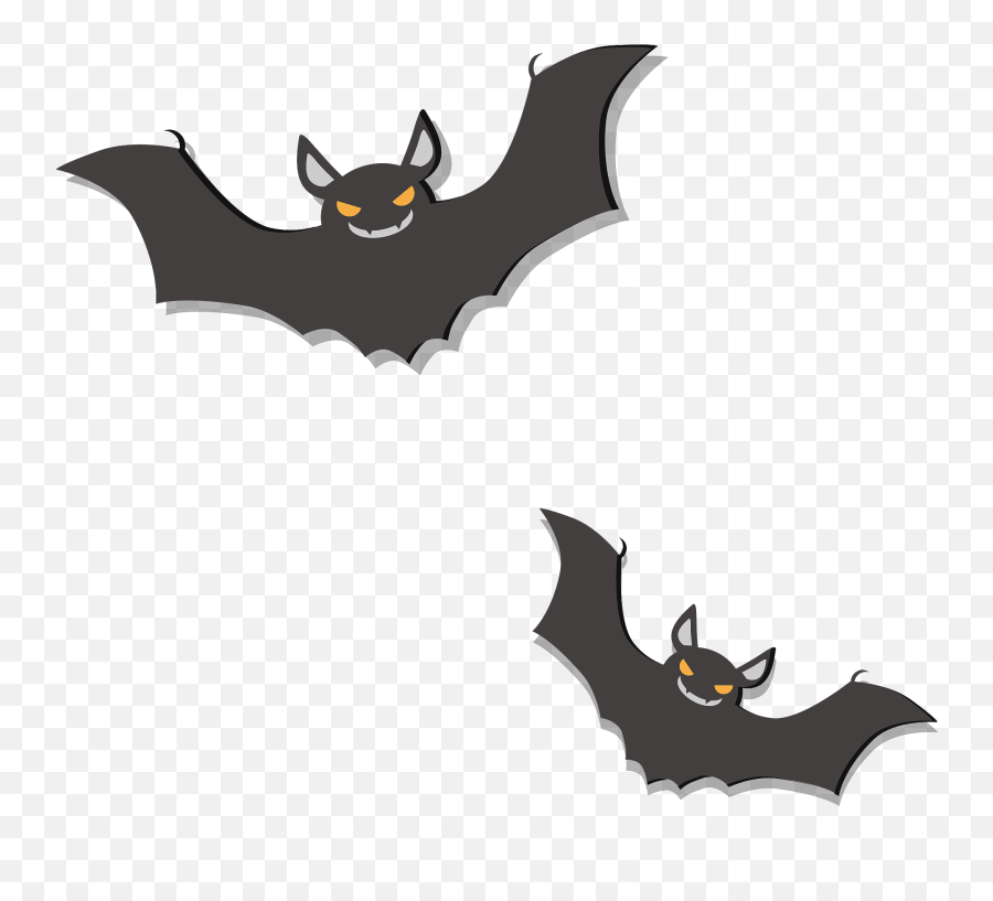 Bats Clipart - Fictional Character Emoji,Bat Clipart Black And White