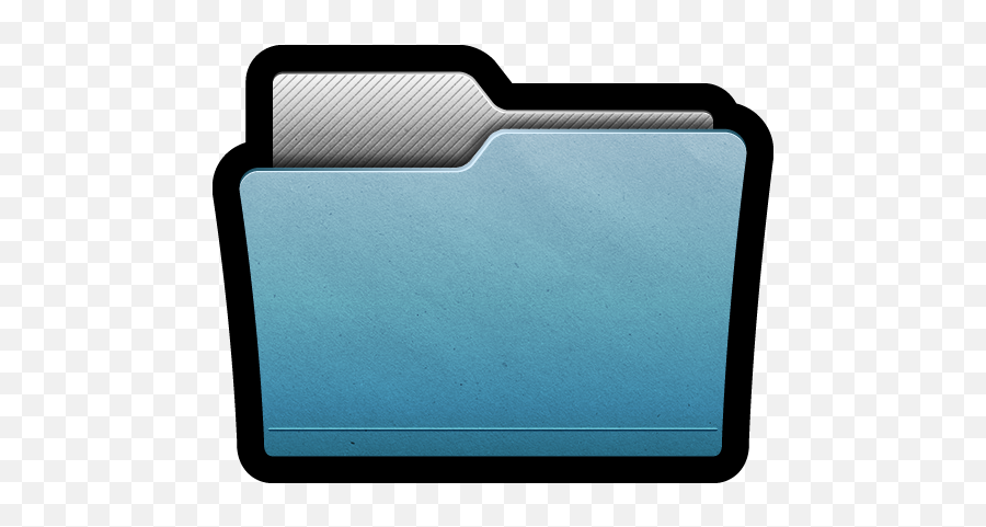 Blue Folder Icon Png Clipart Image - Folder Icon Clipart Emoji,Folder Clipart