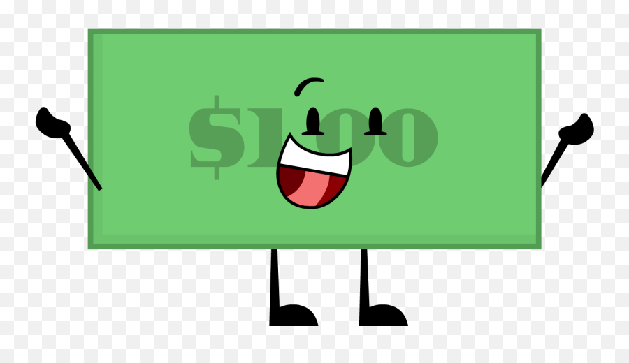 1 Dollar Bill Pose - Illustration Transparent Cartoon Language Emoji,Dollar Bill Clipart