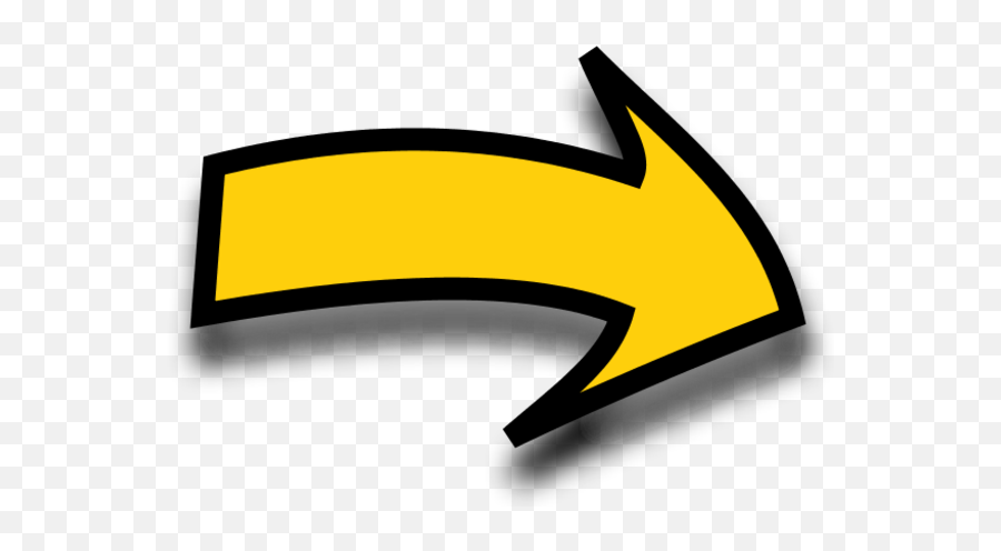 Cartoon Arrow Clipart 74 Clip Art - Transparent Background Yellow Arrow Emoji,Arrow Clipart Black And White