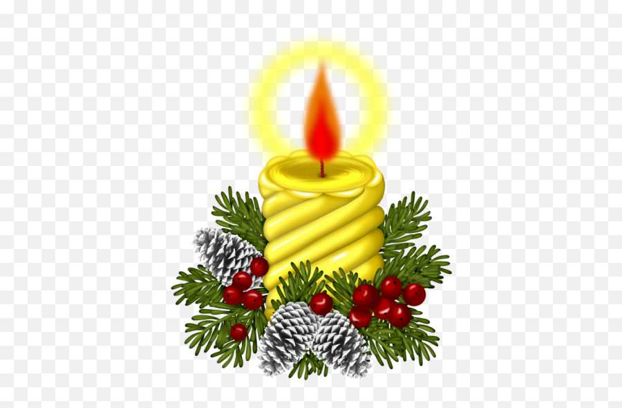Christmas Candles Clipart - 407x509 Png Clipart Download Christmas Day Emoji,Candles Clipart