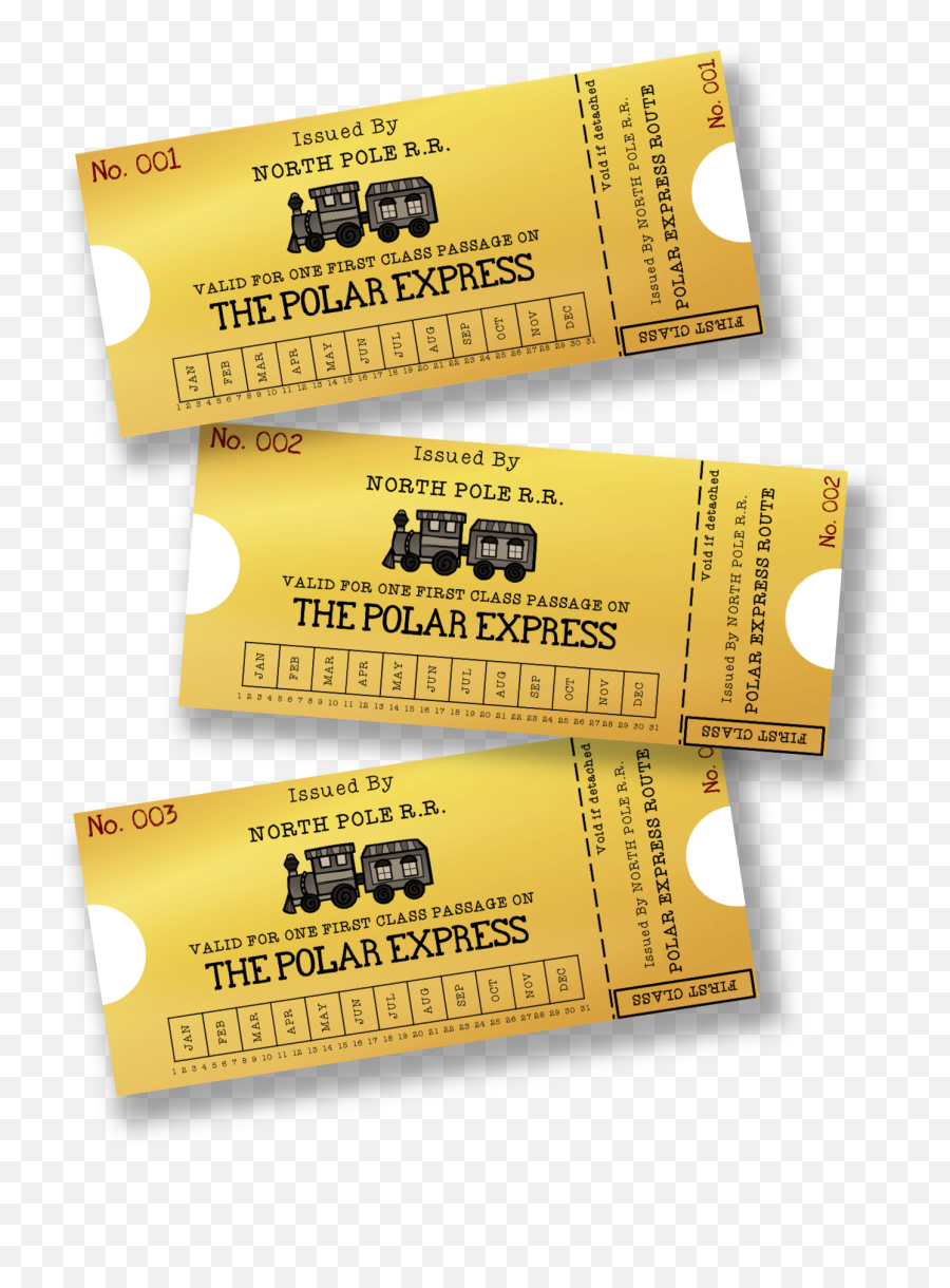Host A Polar Express Celebration This - Train Tickets Transparent Emoji,Polar Express Clipart