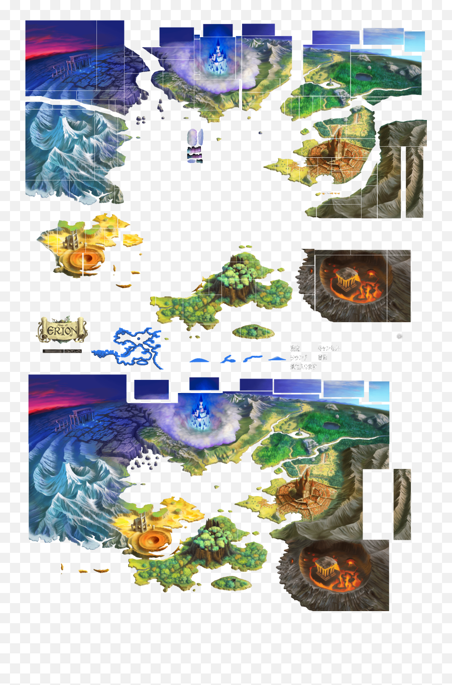 World Map Odin Sphere Game Concept Art Odin - Odin Sphere Map Emoji,Playstation 2 Logo