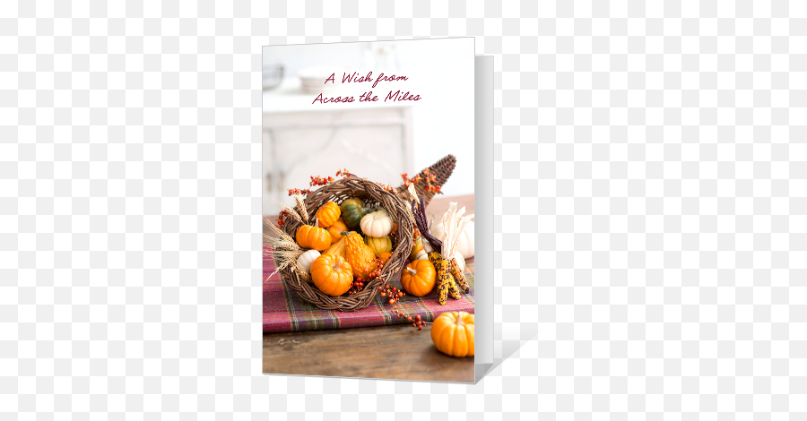 Across The Miles Thanksgiving Cards Thanksgiving Cards - Gourd Emoji,Happy Thanksgiving Clipart Free