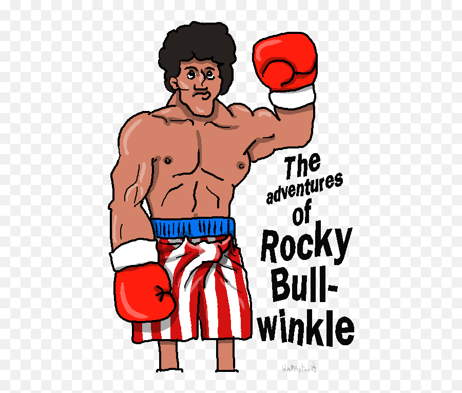 Rocky And Bullwinkle Clipart - Fist Emoji,Rocky Png